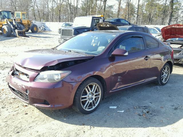 JTKDE177870147035 - 2007 TOYOTA SCION TC MAROON photo 2