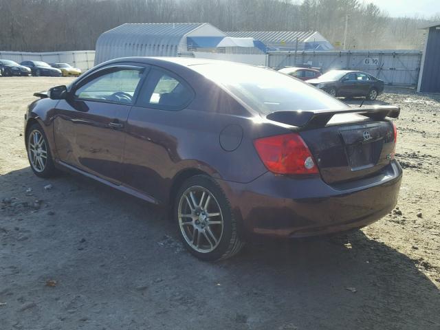 JTKDE177870147035 - 2007 TOYOTA SCION TC 栗色 照片 3