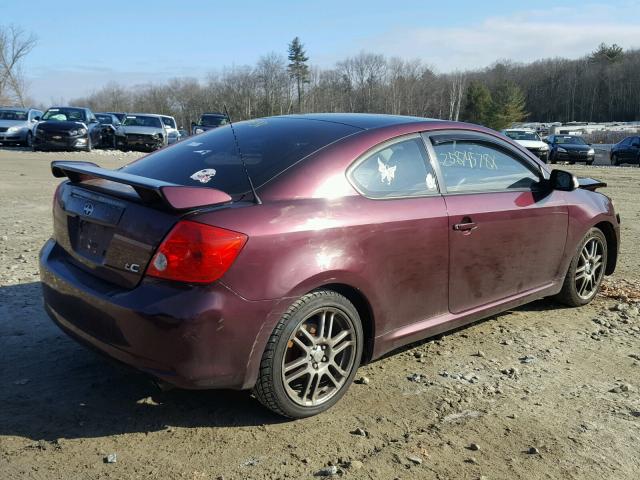 JTKDE177870147035 - 2007 TOYOTA SCION TC MAROON photo 4