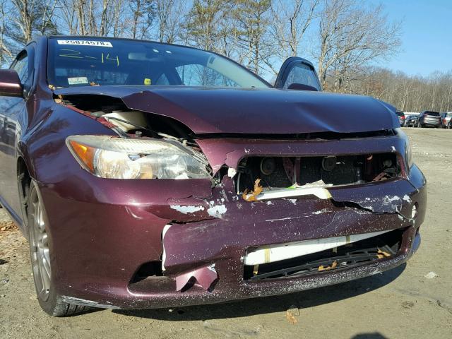 JTKDE177870147035 - 2007 TOYOTA SCION TC MAROON photo 9