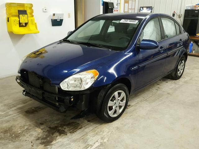 KMHCN46C58U280635 - 2008 HYUNDAI ACCENT GLS BLUE photo 2