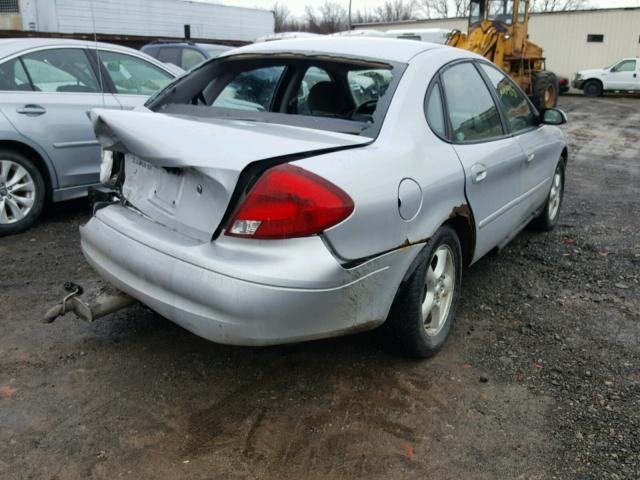 1FAFP53U43A249861 - 2003 FORD TAURUS SE SILVER photo 4