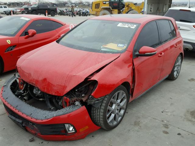 WVWHV7AJ6DW012807 - 2013 VOLKSWAGEN GTI RED photo 2