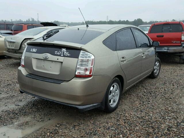 JTDKB20U777628222 - 2007 TOYOTA PRIUS GOLD photo 4