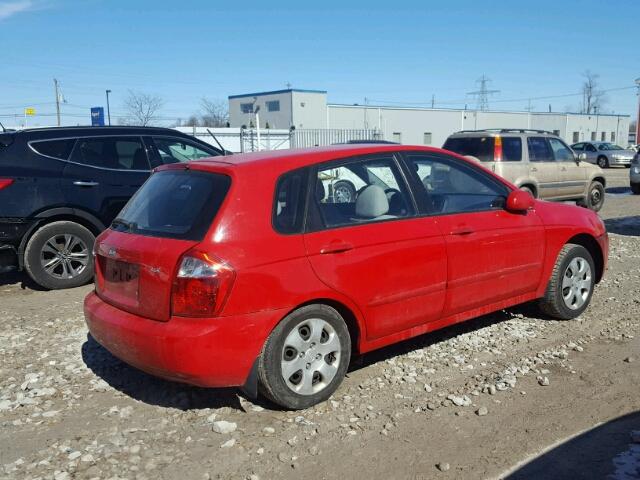 KNAFE161885523392 - 2008 KIA SPECTRA5 5 RED photo 4