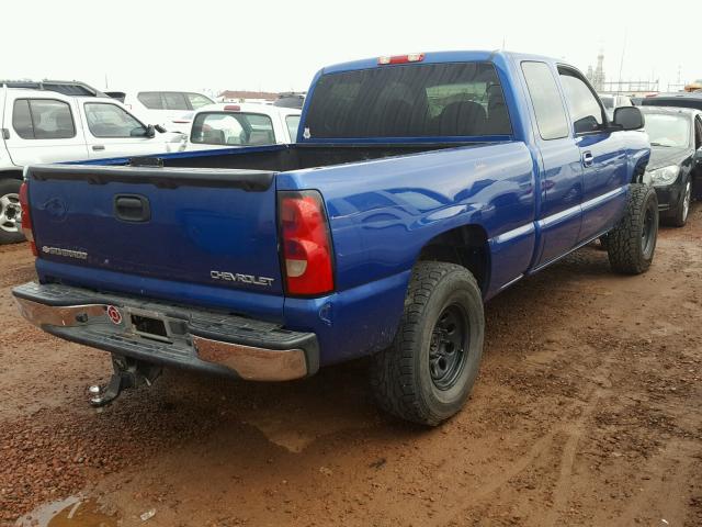 2GCEC19T431262161 - 2003 CHEVROLET SILVERADO BLUE photo 4