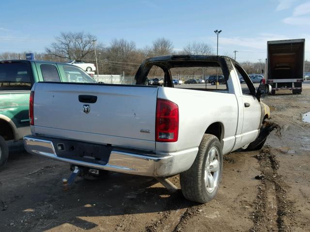 1D7HA16N05J651211 - 2005 DODGE RAM 1500 S SILVER photo 4