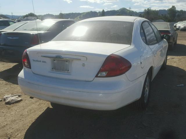 1FAHP56S32G187903 - 2002 FORD TAURUS SEL WHITE photo 4