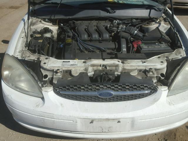 1FAHP56S32G187903 - 2002 FORD TAURUS SEL WHITE photo 7