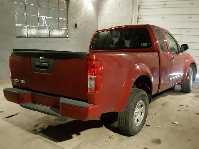 1N6BD0CT9HN701523 - 2017 NISSAN FRONTIER S MAROON photo 4