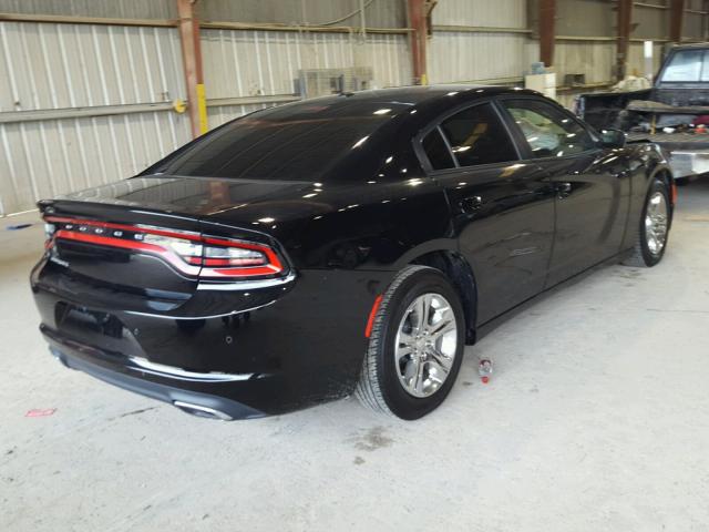 2C3CDXBGXGH109578 - 2016 DODGE CHARGER SE BLACK photo 4