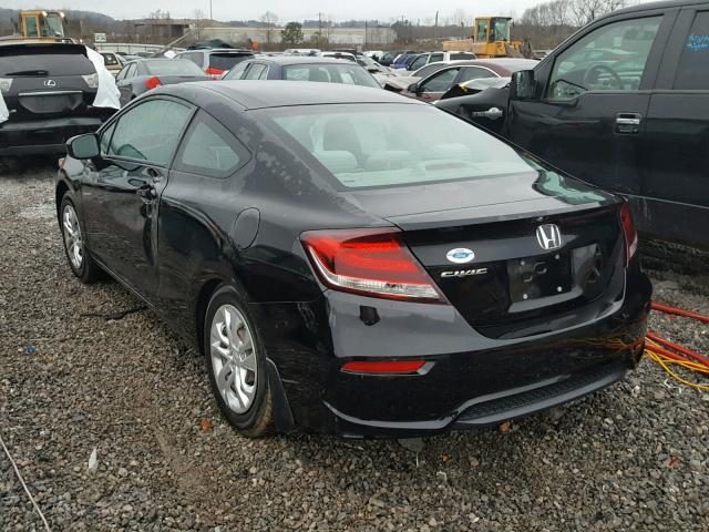 2HGFG3B55EH516360 - 2014 HONDA CIVIC LX BLACK photo 3