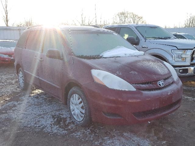 5TDZK23C78S207397 - 2008 TOYOTA SIENNA CE MAROON photo 1