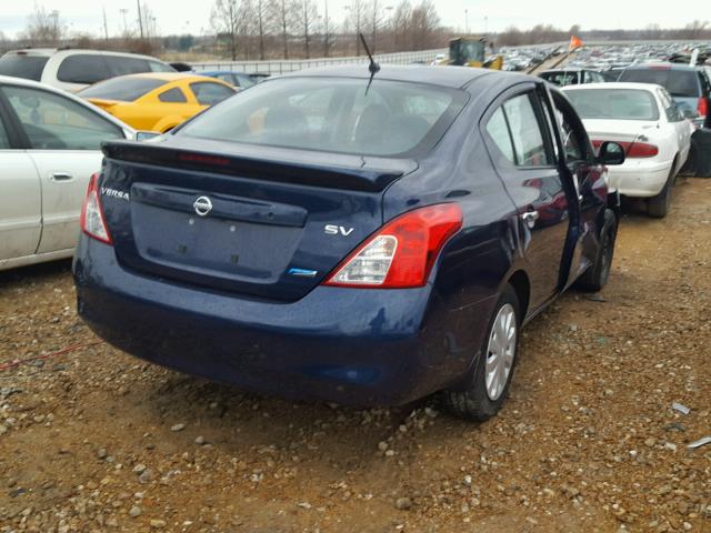 3N1CN7AP8EL808533 - 2014 NISSAN VERSA S BLUE photo 3