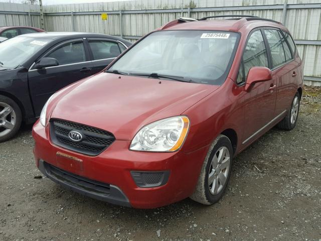 KNAFG525277071792 - 2007 KIA RONDO BASE RED photo 2