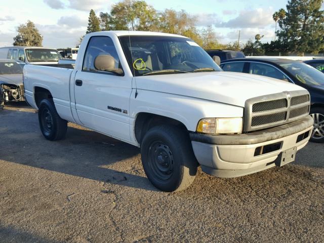 1B7HC16X01S122917 - 2001 DODGE RAM 1500 WHITE photo 1