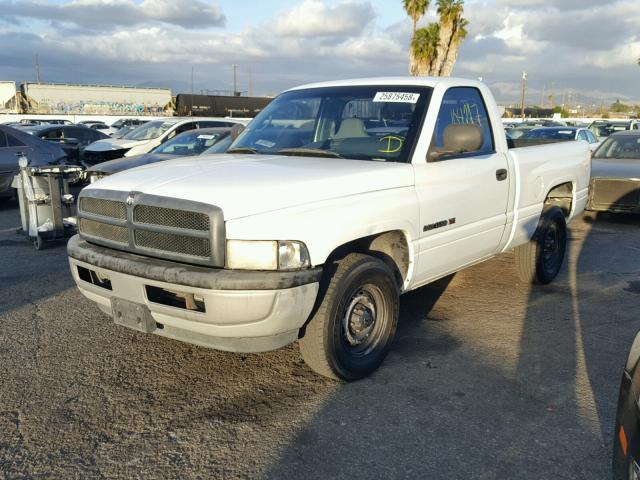 1B7HC16X01S122917 - 2001 DODGE RAM 1500 WHITE photo 2