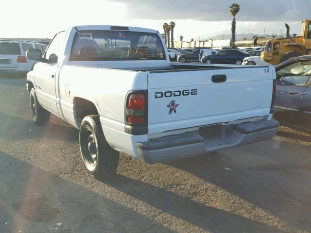 1B7HC16X01S122917 - 2001 DODGE RAM 1500 WHITE photo 3