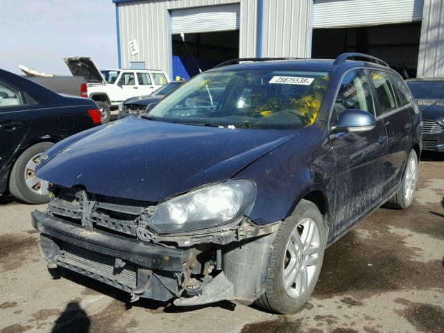 3VWTL7AJ4AM623539 - 2010 VOLKSWAGEN JETTA TDI BLUE photo 2
