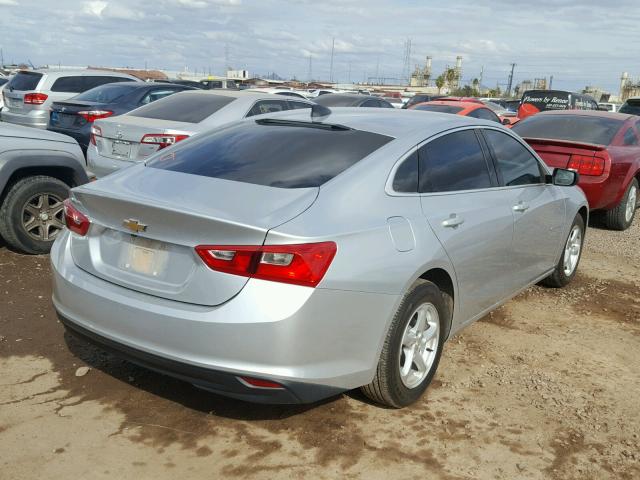 1G1ZB5ST0HF108495 - 2017 CHEVROLET MALIBU LS ვერცხლისფერი ფოტო 4