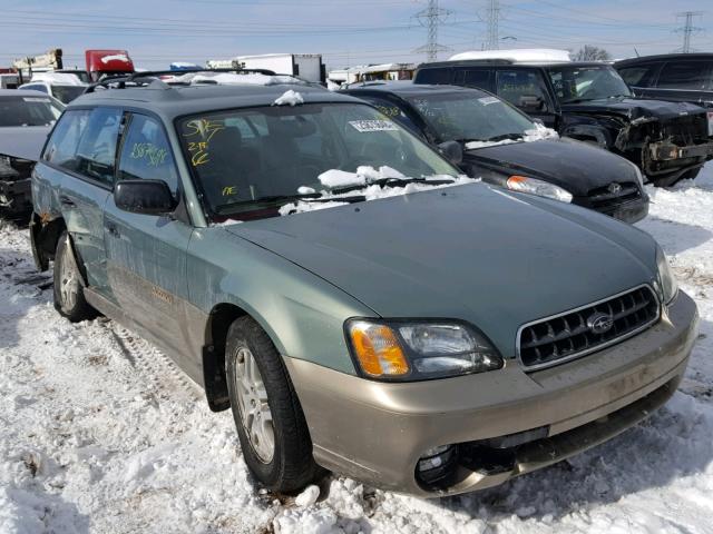 4S3BH675337661149 - 2003 SUBARU LEGACY OUT GREEN photo 1