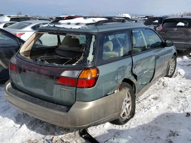 4S3BH675337661149 - 2003 SUBARU LEGACY OUT GREEN photo 4