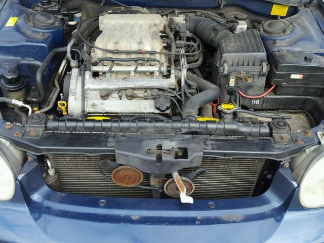 KMHWF35H42A578670 - 2002 HYUNDAI SONATA GLS BLUE photo 7