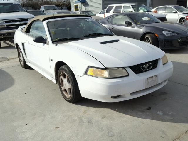 1FAFP45X5YF149506 - 2000 FORD MUSTANG GT WHITE photo 1