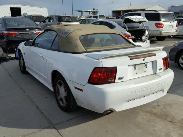 1FAFP45X5YF149506 - 2000 FORD MUSTANG GT WHITE photo 3