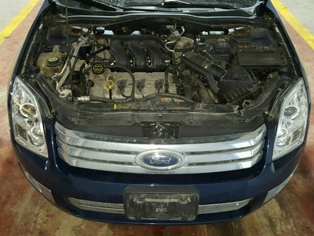 3FAFP08146R181556 - 2006 FORD FUSION SEL BLUE photo 7