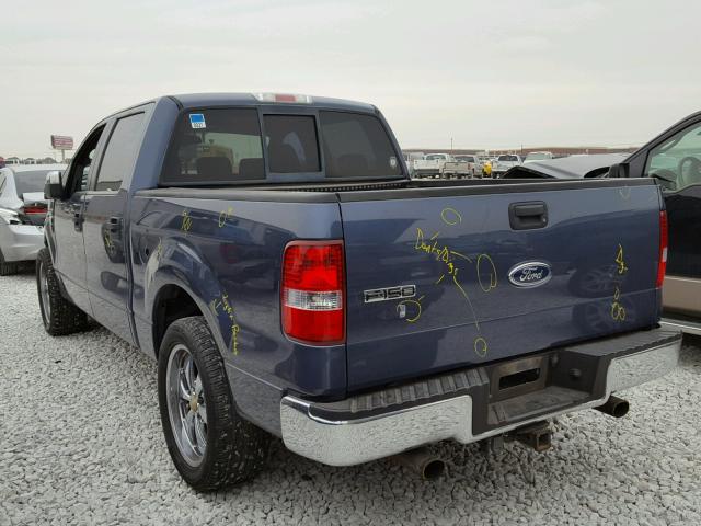 1FTPW12585KE73250 - 2005 FORD F150 SUPER BLUE photo 3