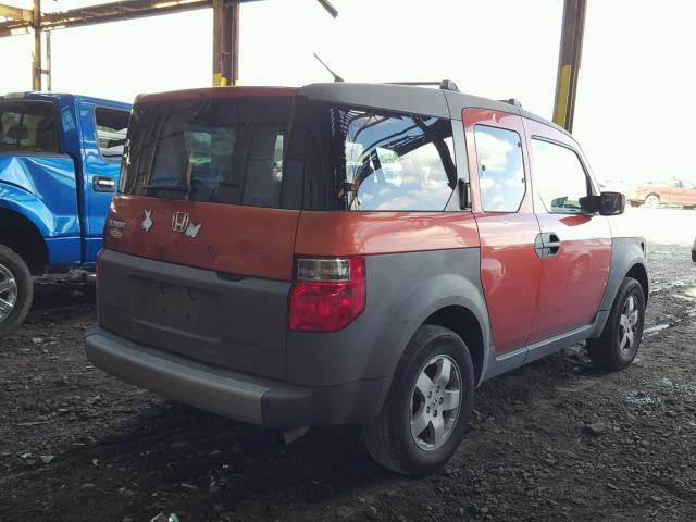 5J6YH18563L004245 - 2003 HONDA ELEMENT EX ORANGE photo 4