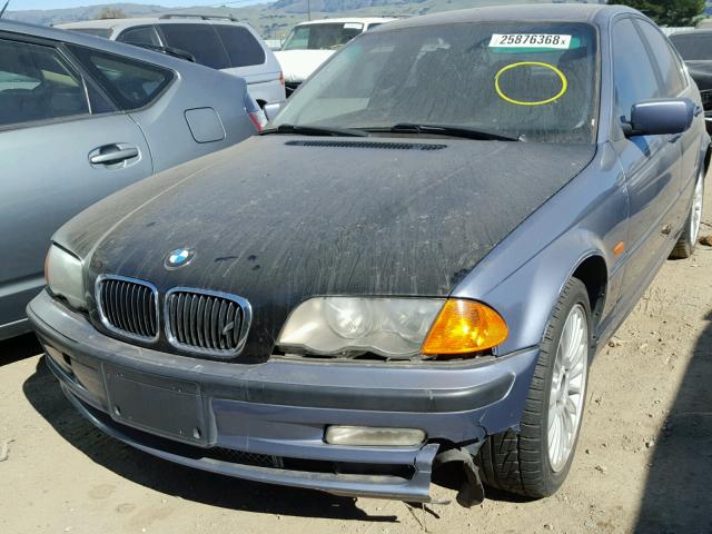 WBAAV53451JS94828 - 2001 BMW 330 I BLUE photo 2