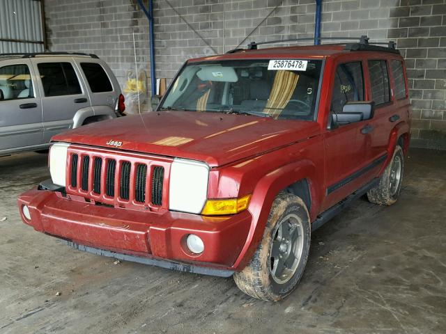 1J8HH48N66C248059 - 2006 JEEP COMMANDER RED photo 2