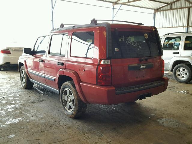 1J8HH48N66C248059 - 2006 JEEP COMMANDER RED photo 3