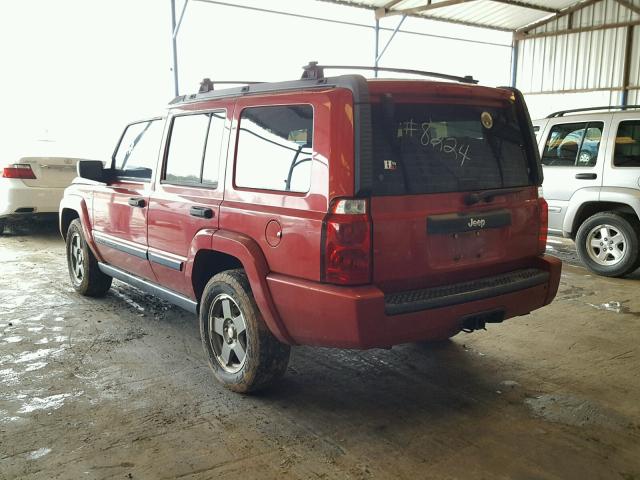 1J8HH48N66C248059 - 2006 JEEP COMMANDER წითელი ფოტო 3