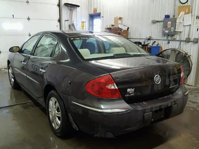 2G4WC582781360043 - 2008 BUICK LACROSSE C BROWN photo 3