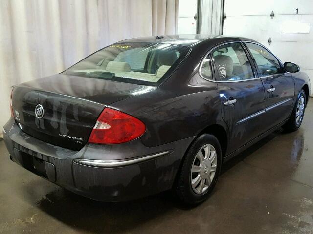 2G4WC582781360043 - 2008 BUICK LACROSSE C BROWN photo 4