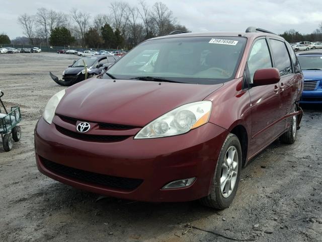 5TDZA22C56S583694 - 2006 TOYOTA SIENNA XLE MAROON photo 2