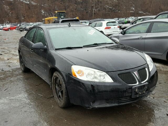 1G2ZG57B284188195 - 2008 PONTIAC G6 BASE BLACK photo 1