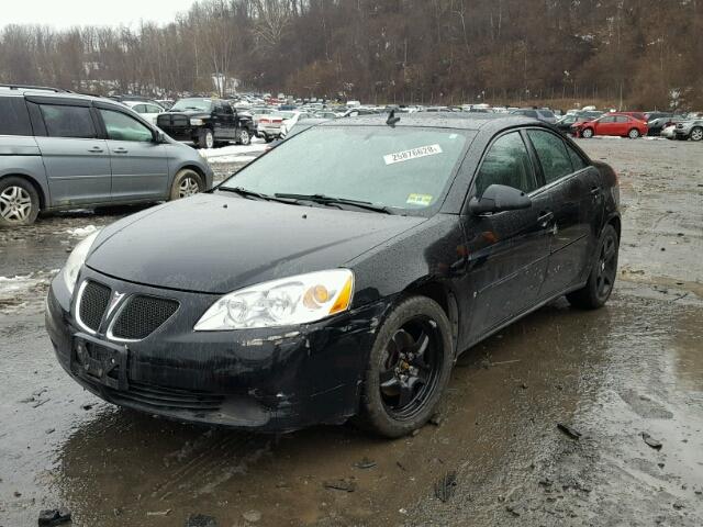 1G2ZG57B284188195 - 2008 PONTIAC G6 BASE BLACK photo 2