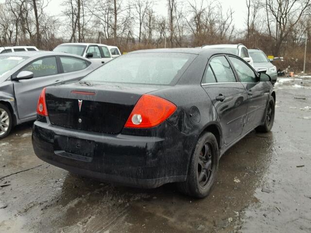 1G2ZG57B284188195 - 2008 PONTIAC G6 BASE BLACK photo 4