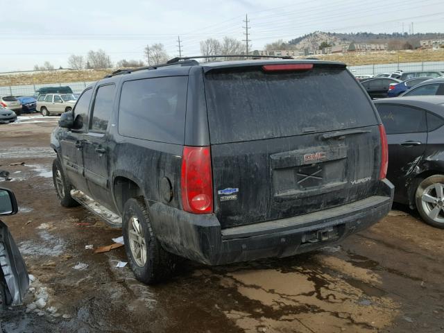 1GKFK16397J297970 - 2007 GMC YUKON XL K BLACK photo 3