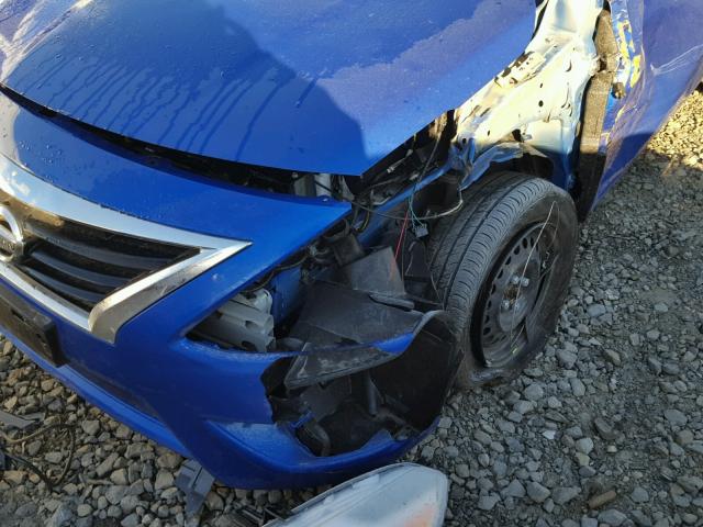 3N1CN7AP0HL878743 - 2017 NISSAN VERSA S BLUE photo 10