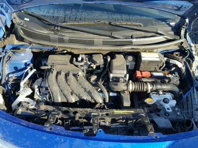 3N1CN7AP0HL878743 - 2017 NISSAN VERSA S BLUE photo 7