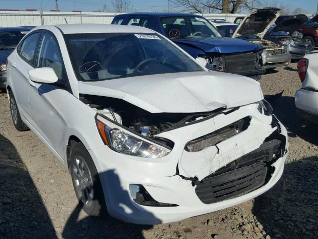 KMHCT4AE3GU097229 - 2016 HYUNDAI ACCENT SE WHITE photo 1