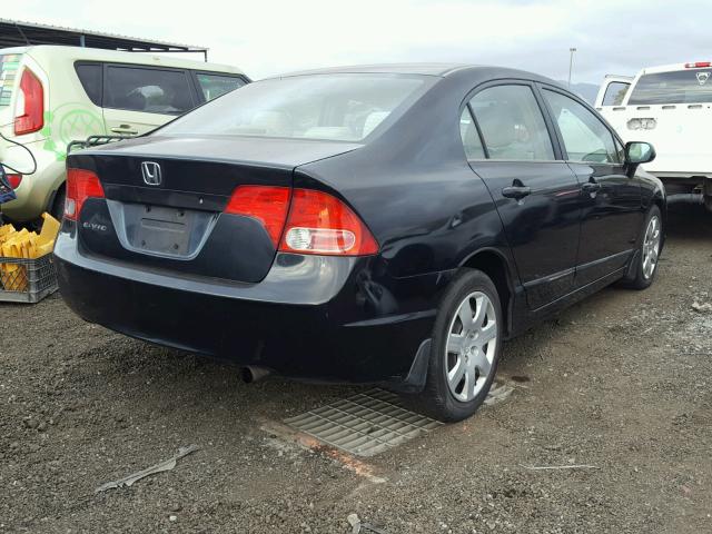 1HGFA16816L019885 - 2006 HONDA CIVIC EX შავი ფოტო 4