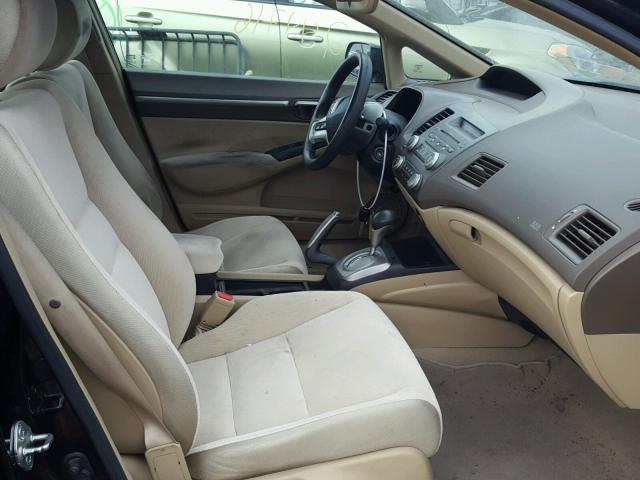 1HGFA16816L019885 - 2006 HONDA CIVIC EX შავი ფოტო 5