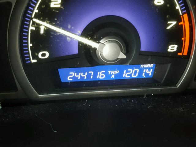 1HGFA16816L019885 - 2006 HONDA CIVIC EX შავი ფოტო 8