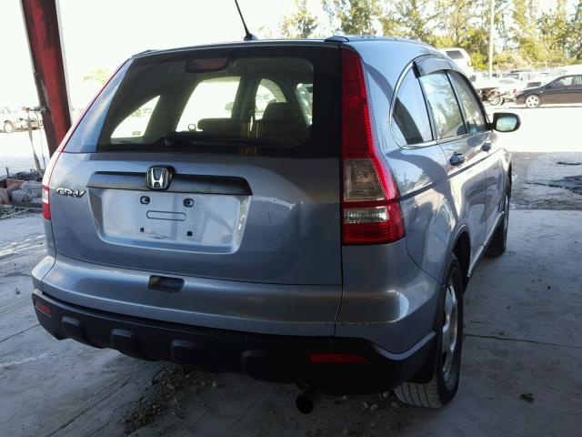 JHLRE38387C029279 - 2007 HONDA CR-V LX BLUE photo 4